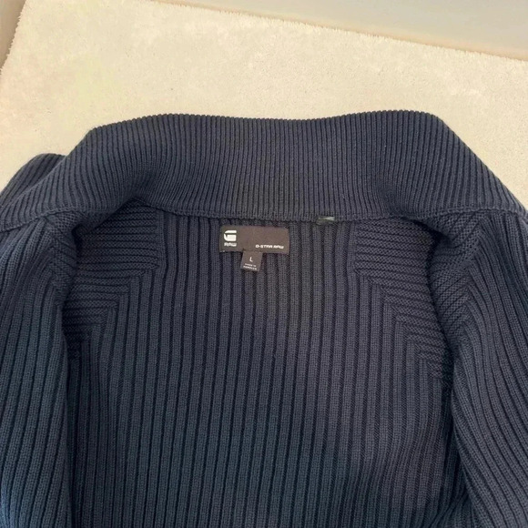G-Star 3D BIKER ZIP THROUGH KNITT  Sweater size L - Picture 10 of 16